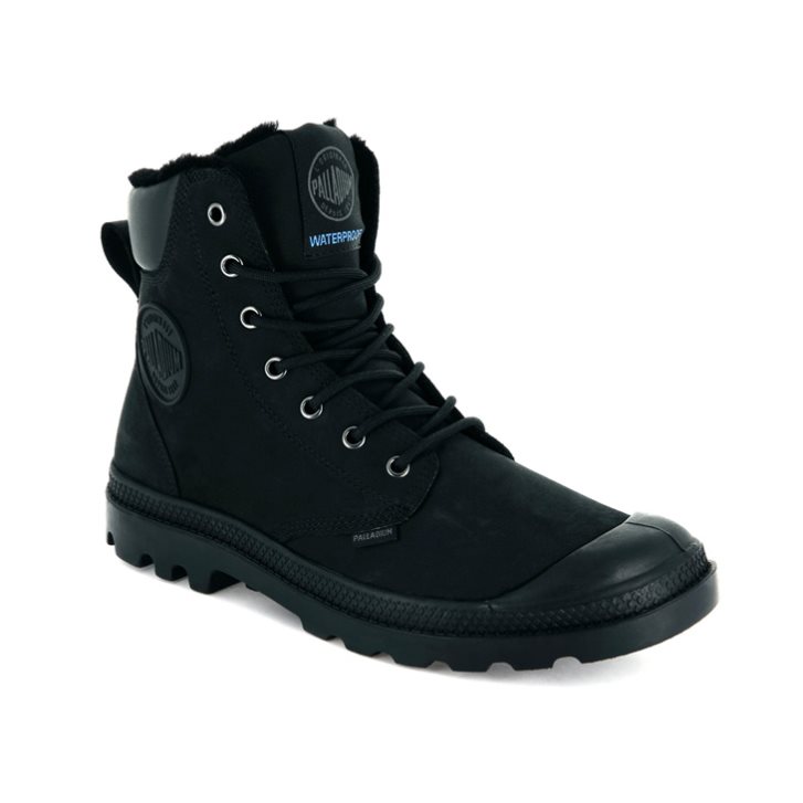 Bottes Palladium Pampa Sport Cuff WPS Femme Noir | FR WAE534Z